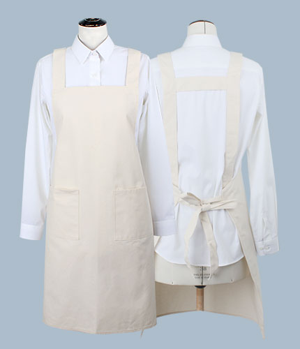 #za1128 cotton h-line apron