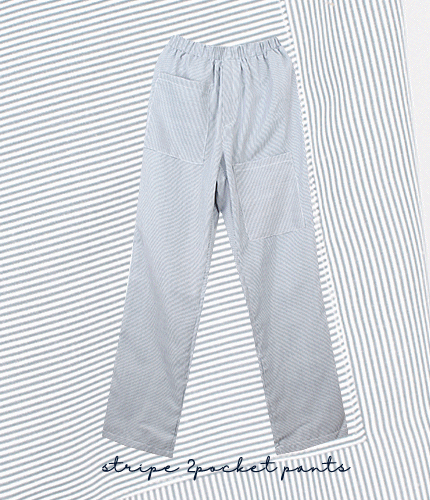 #zp1413 stripe 2pocket pants